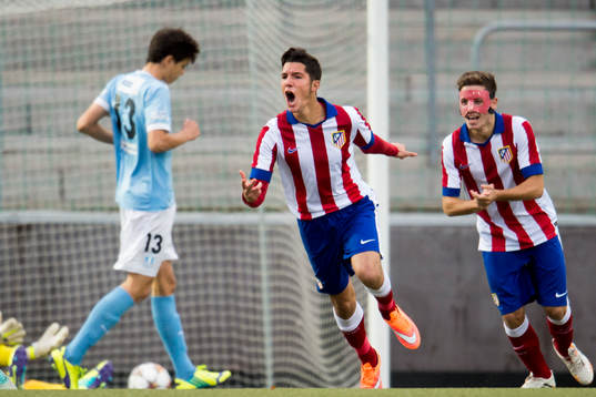 Atlético Madrids Antonio Morente Olivia Jose och Federico