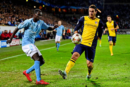 s Enock Kofi Adu och Atletico Madrids Koke