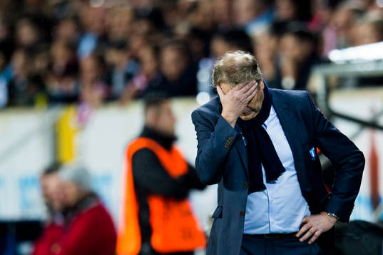s tränare Åge Hareide deppar