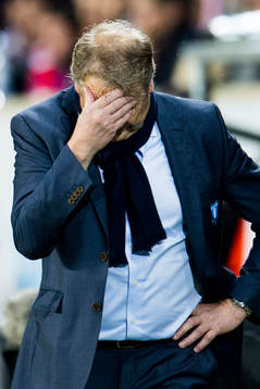 s tränare Åge Hareide deppar