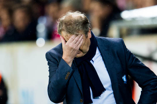 s tränare Åge Hareide deppar