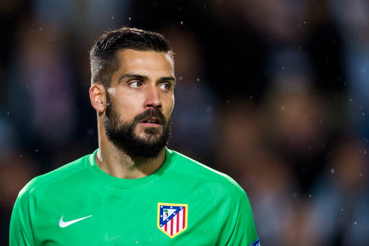 Atletico Madrids målvakt Miguel Angel Moya