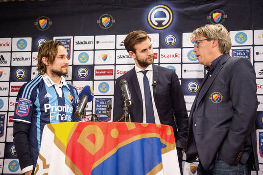 Kevin Walker, Pär Lernström och tränare Per Olsson