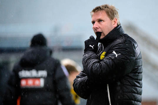 Mjällbys tränare Jonas Andersson deppar