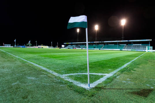 Ljungskiles hemmaplan Skarsjövallen innan fotbollsmatchen