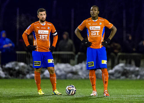 Östers Denis Velic och Alhaji Gero deppar