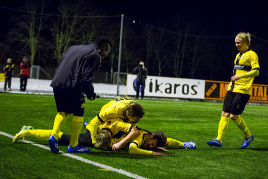 Frejs spelare jublar