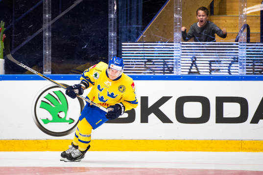 Sveriges Andre Petersson jublar