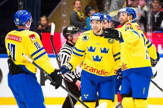 Sveriges Johan Fransson, Tom Wandell och Dick Axelsson