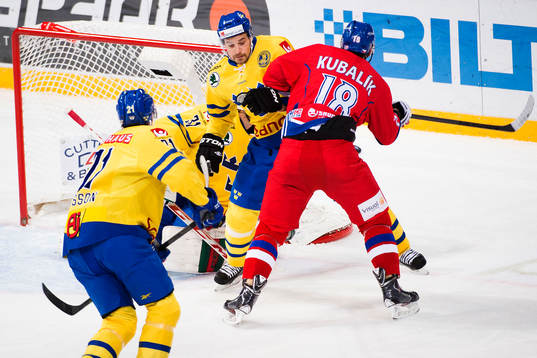 Sveriges Johan Fransson och Tjeckiens Tomas Kubalik