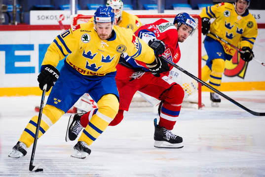 Sveriges Johan Fransson och Tjeckiens Jakub Valsky