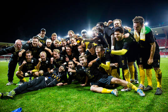 Frejs spelare firar