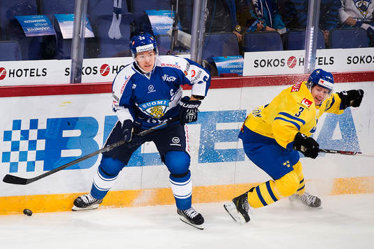 Finlands Jarkko Immonen och Sveriges Niclas Burström