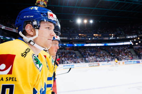 Sveriges Ted Brithén med Marcus Paulsson i bakgrunden