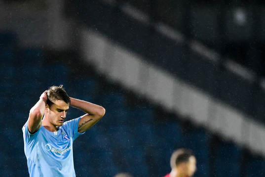 Malmö FFs Johan Hammar deppar