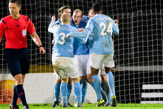 Malmö FFs spelare jublar