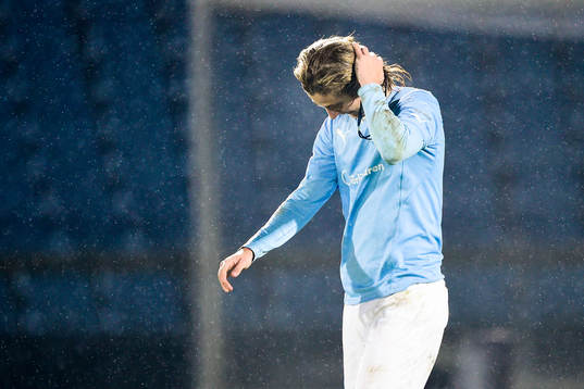 Malmö FFs Pawel Cibicki deppar