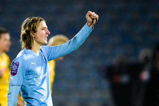 Malmö FFs Pawel Cibicki jublar
