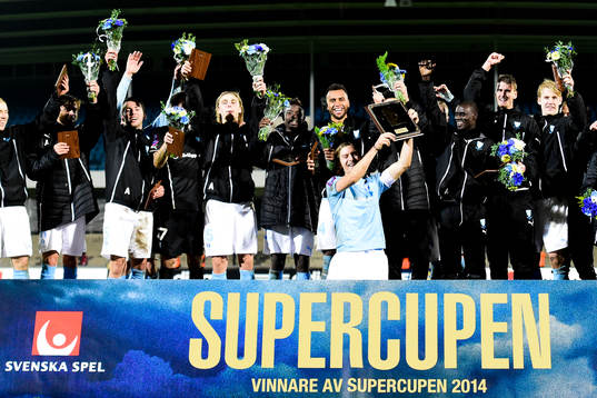 Malmö FFs spelare jublar