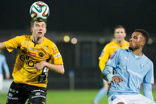 Elfsborgs Marcus Rohdén och Malmö FFs Isaac Kiese Thelin