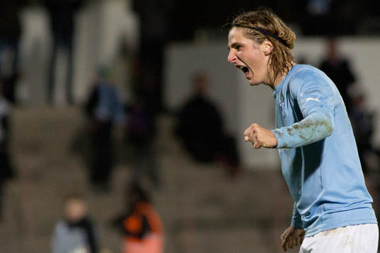 Malmö FFs Pawel Cibicki jublar