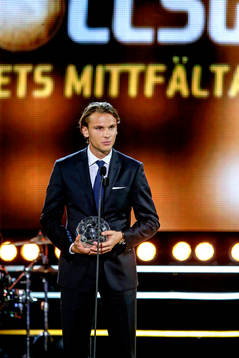 Årets mittfältare, herr tilldelades Albin Ekdal, Cagliari