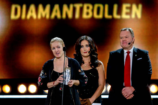 Victoria Sandell Svensson mottog priset istället för