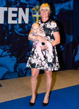 Frida Östberg med dotter
