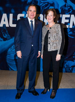 Statsminister Stefan Löfven och Carin Jämtin