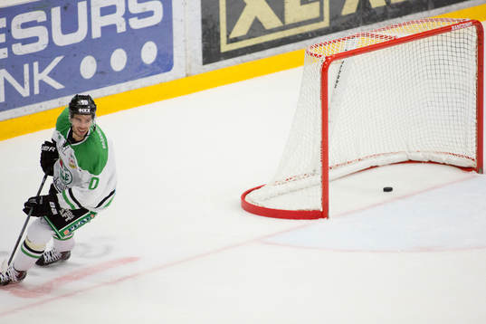 Rögles Jesper Jensen har avgjort med 2-0 i tom kasse