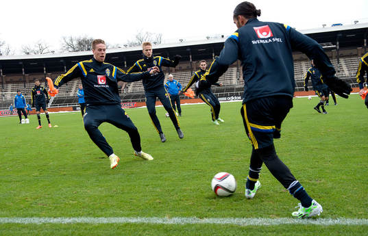 Sveriges Erkan Zengin, Pontus Jansson och Oscar Wendt