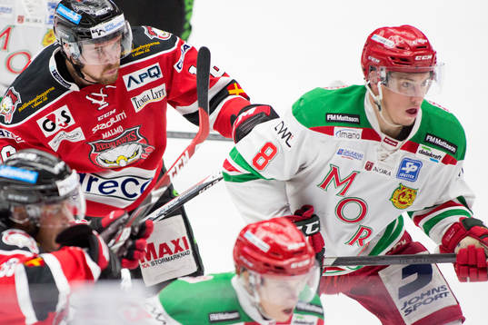 Malmö Redhawks Colin Stuart och Moras Robin Johansson