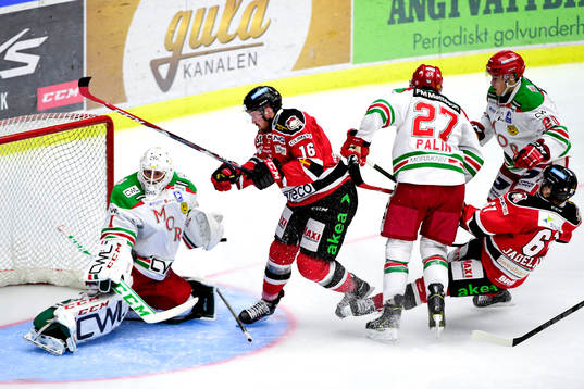 Malmö Redhawks Magnus Häggström och Nicklas Jadeland