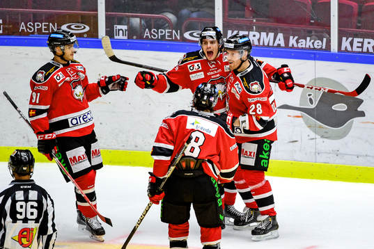 Malmö Redhawks Henrik Hetta och Jens Olsson Björn
