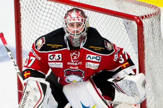 Malmö Redhawks målvakt Jonas Gunnarsson