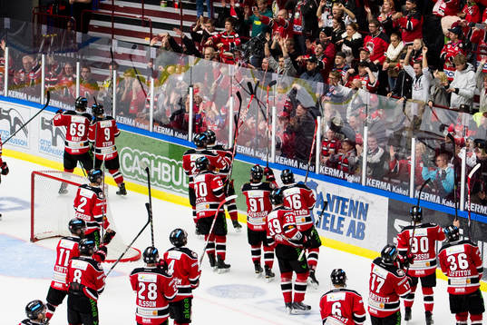 Malmö Redhawks spelare tackar publiken