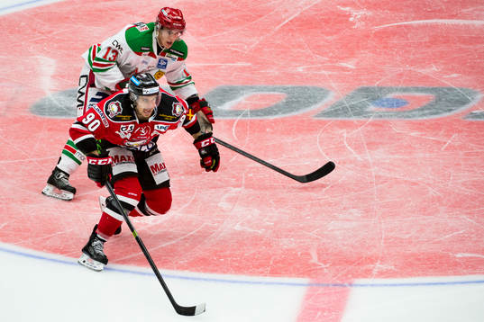 Malmö Redhawks Mattias Persson och Moras Emil Bejmo