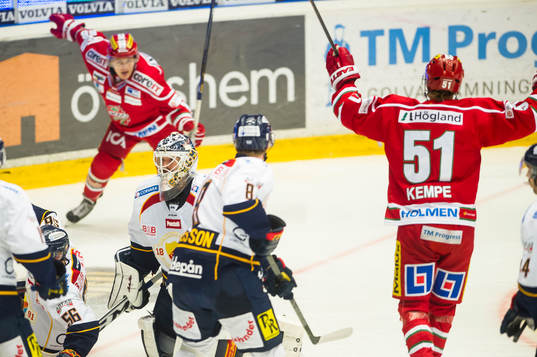 Modos William Nylandergjorde 1-1 målet Adrian Kempe