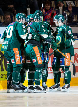 Färjestads Joakim Hillding jublar