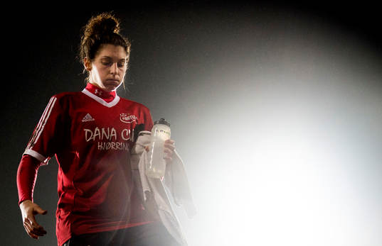 Fortuna Hjørrings målvakt Michelle Botos deppar när hon