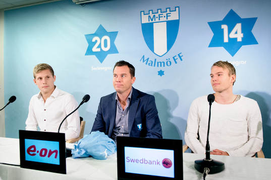 Erik Andersson, Sportchef Daniel Andersson och Oscar Lewicki