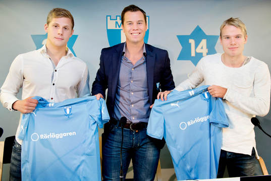 Erik Andersson, Sportchef Daniel Anderssson och Oscar