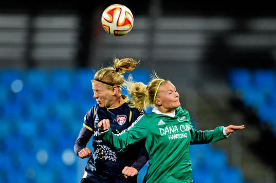 Rosengårds Katrin Schmidt och Fortuna Hjørrings Line