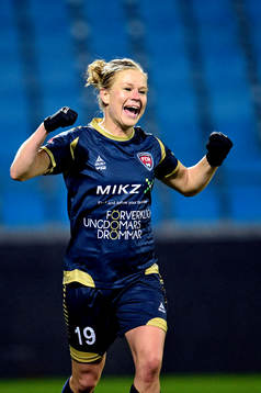 Rosengårds Katrin Schmidt jublar