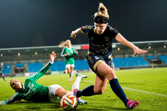 Rosengårds Kirsten Van De Ven och Fortuna Hjørrings Mette