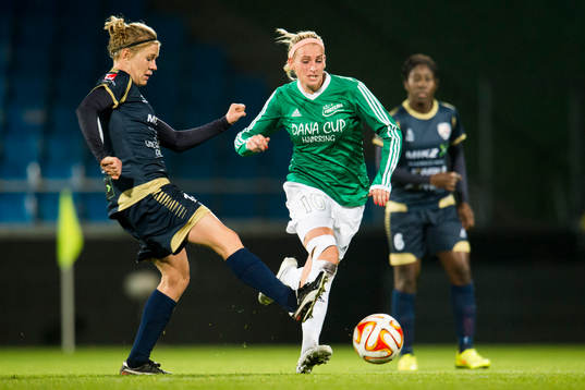 Rosengårds Katrin Schmidt och Fortuna Hjørrings Camilla