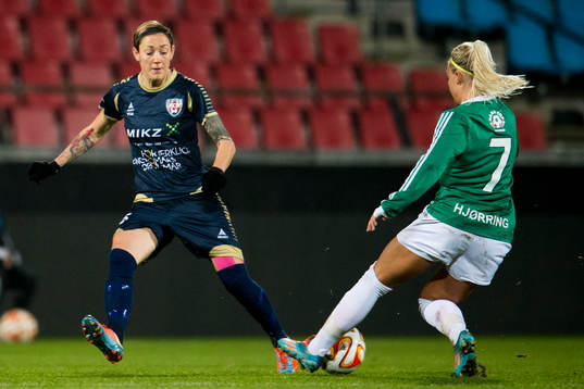 Rosengårds Therese Sjögran och Fortuna Hjørrings Line