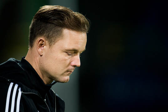 Fortuna Hjørrings tränare Brian Sørensen deppar