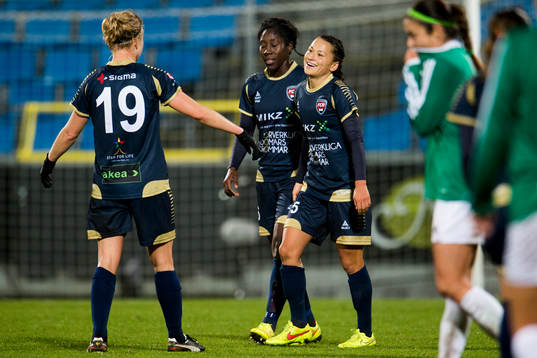 Rosengårds Alexandra Riley, Anita Asante och Katrin Schmidt