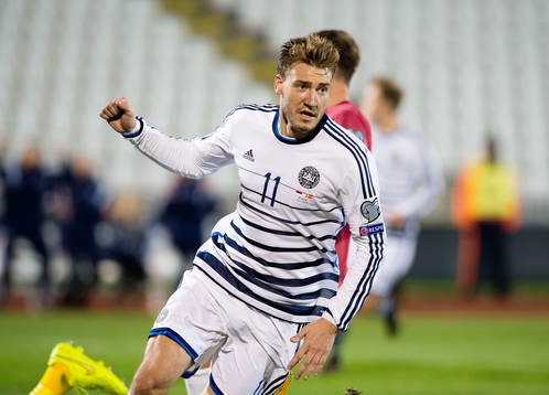 Fotboll, EM-Kval, Serbien - Danmark